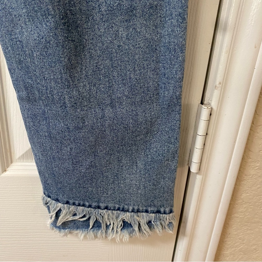Kancan Womens Size 28” Double Fringe High Rise Straight Fit Med Wash Jeans NWT! - Picture 12 of 16